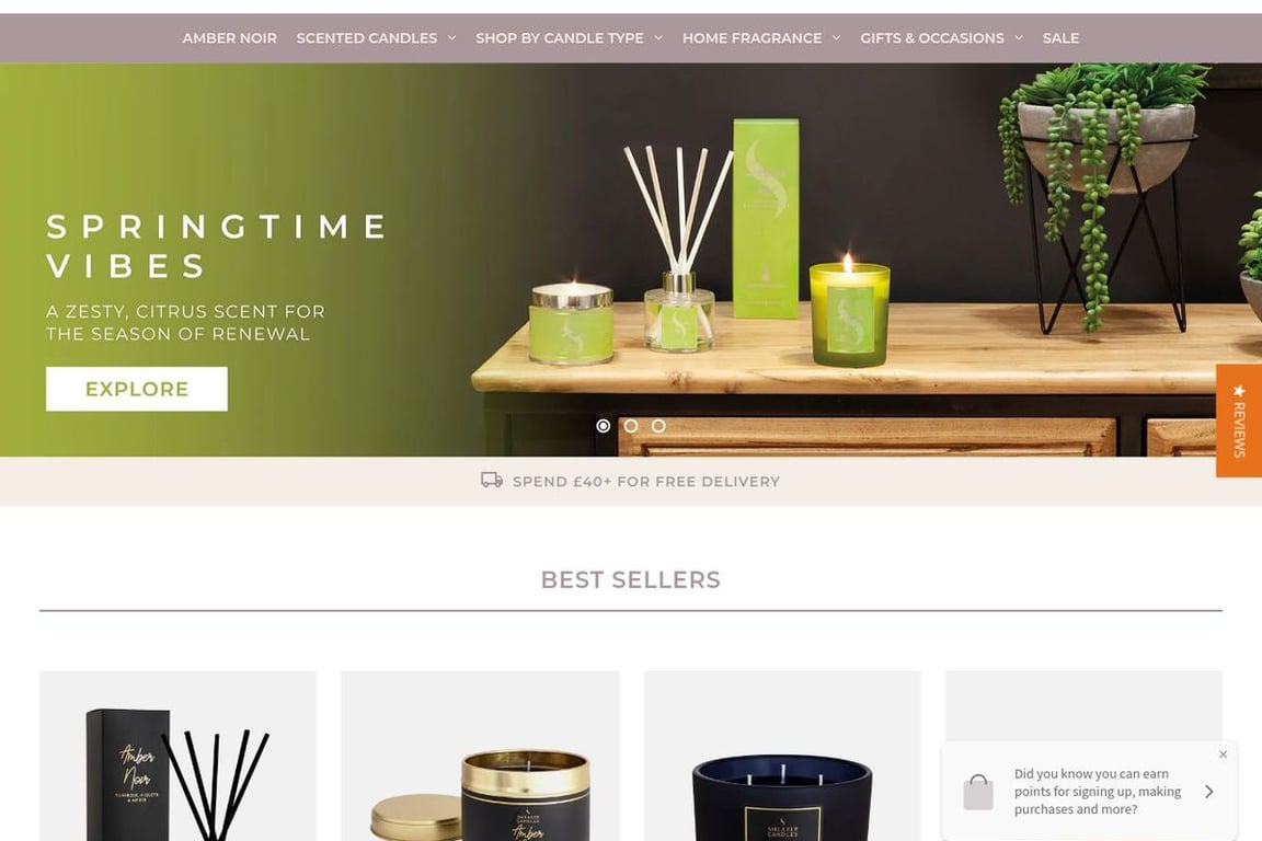 Shearer Candles homepage