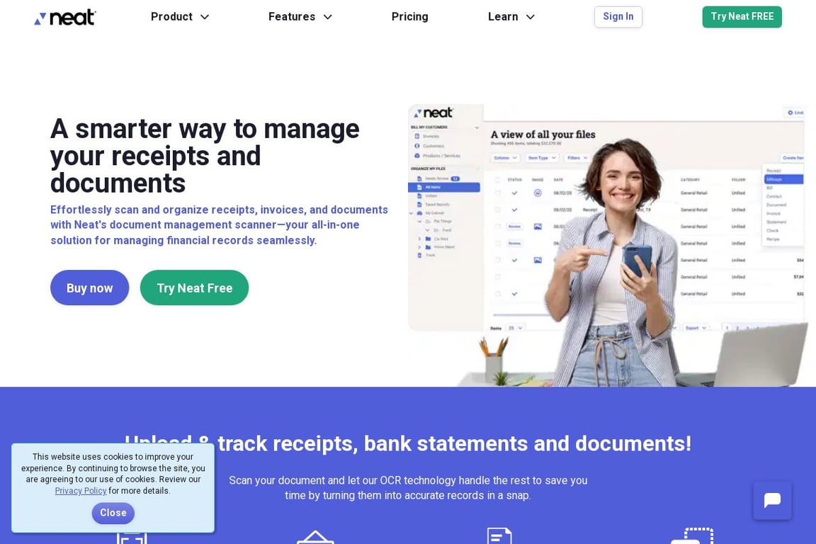 Neat homepage