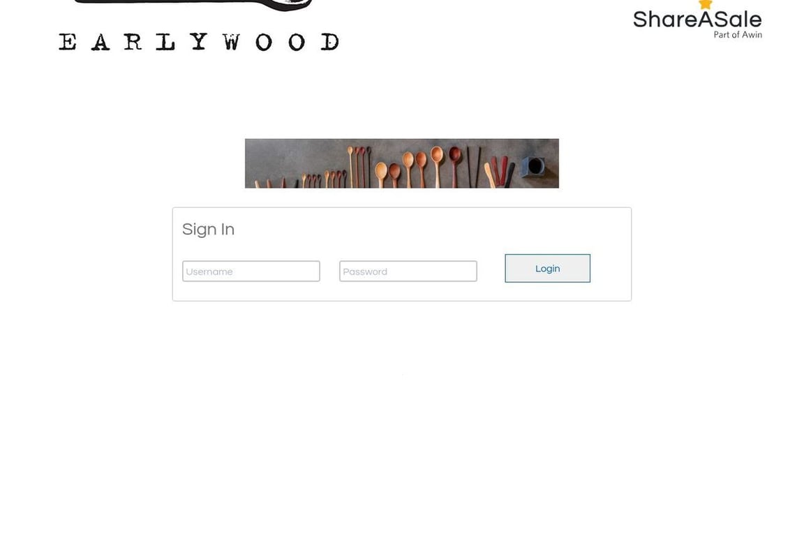 Earlywood affiliate program signup page