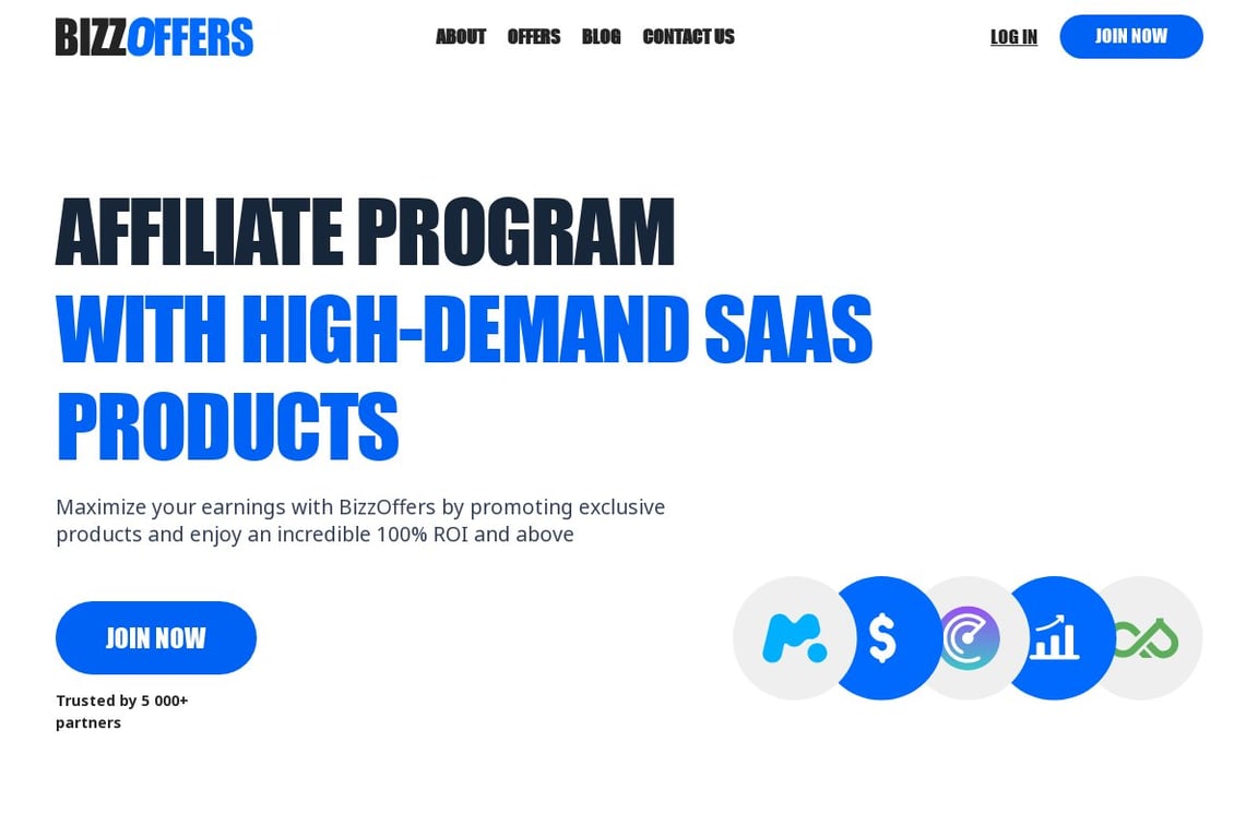 BizzOffers homepage