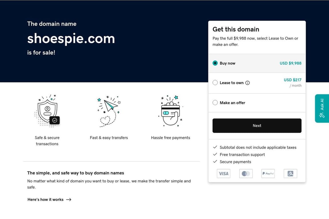Shoespie affiliate program signup page