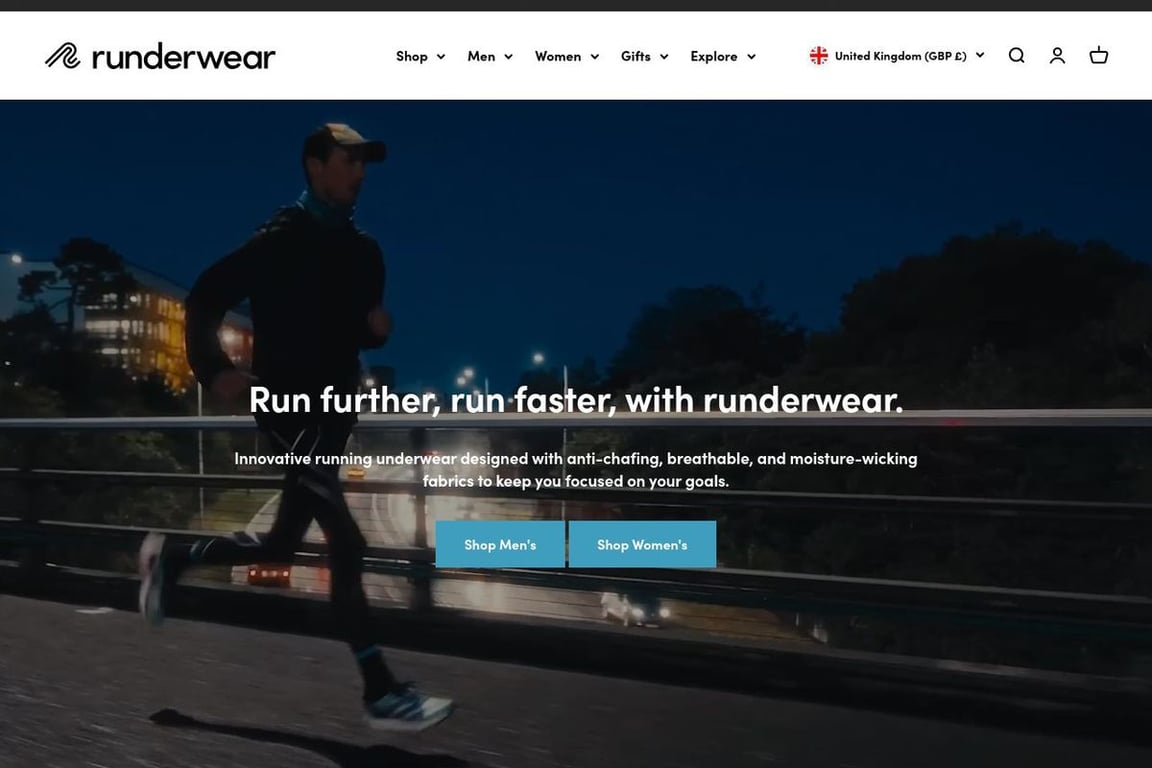 Runderwear homepage