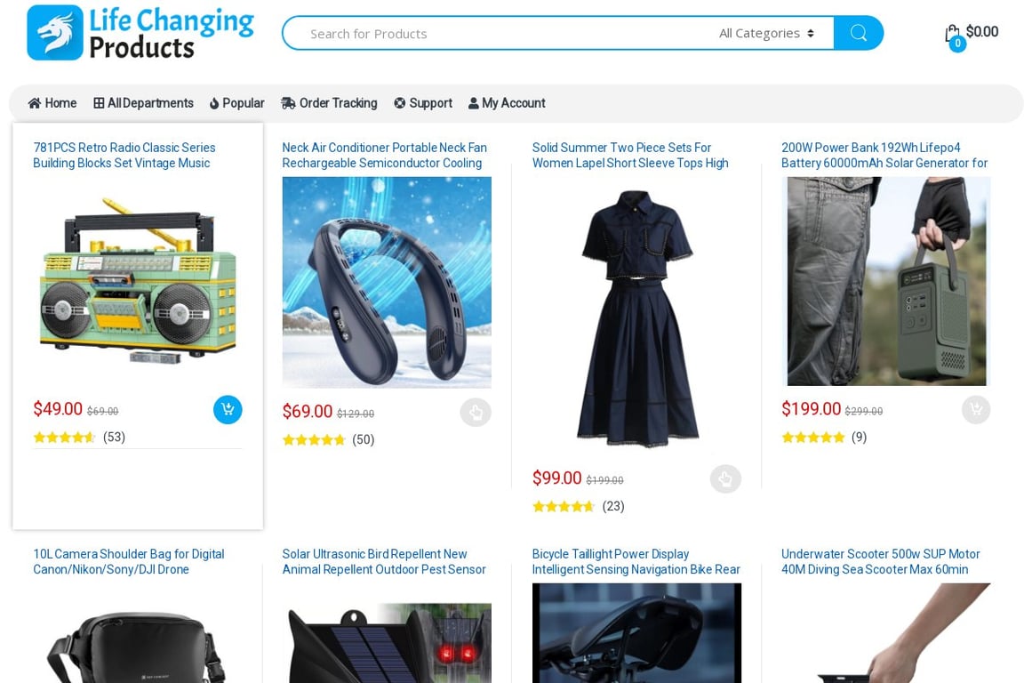 Life Changing Products Holdings LTD homepage