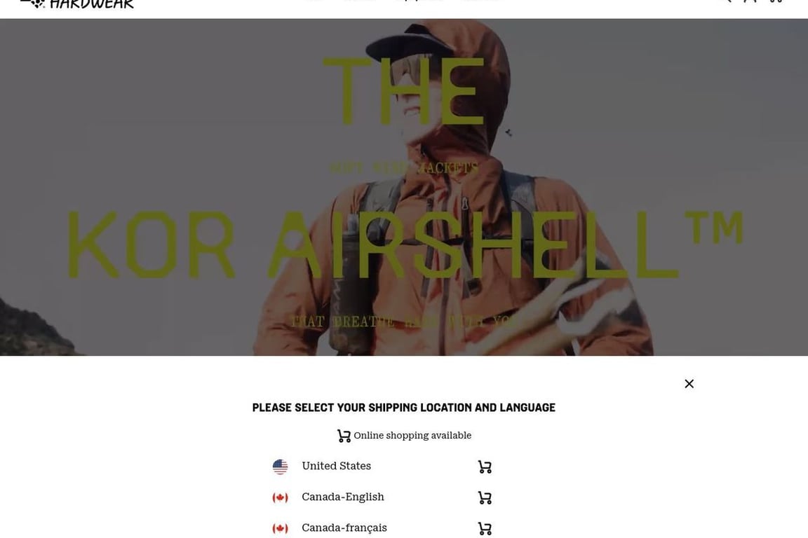 Mountain Hardwear Canada homepage