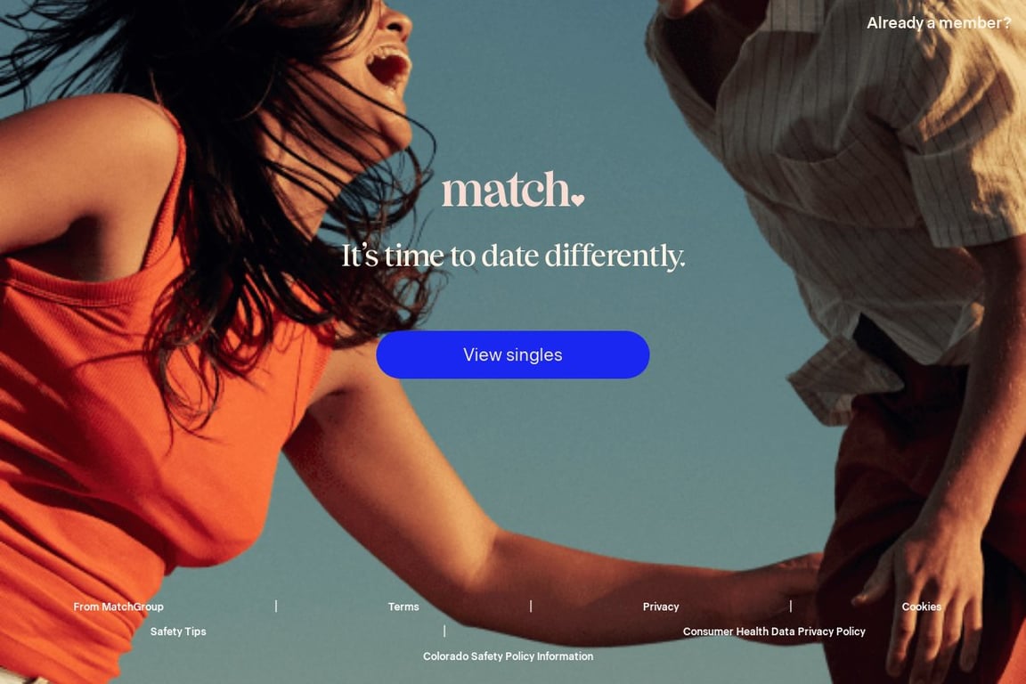 Match homepage