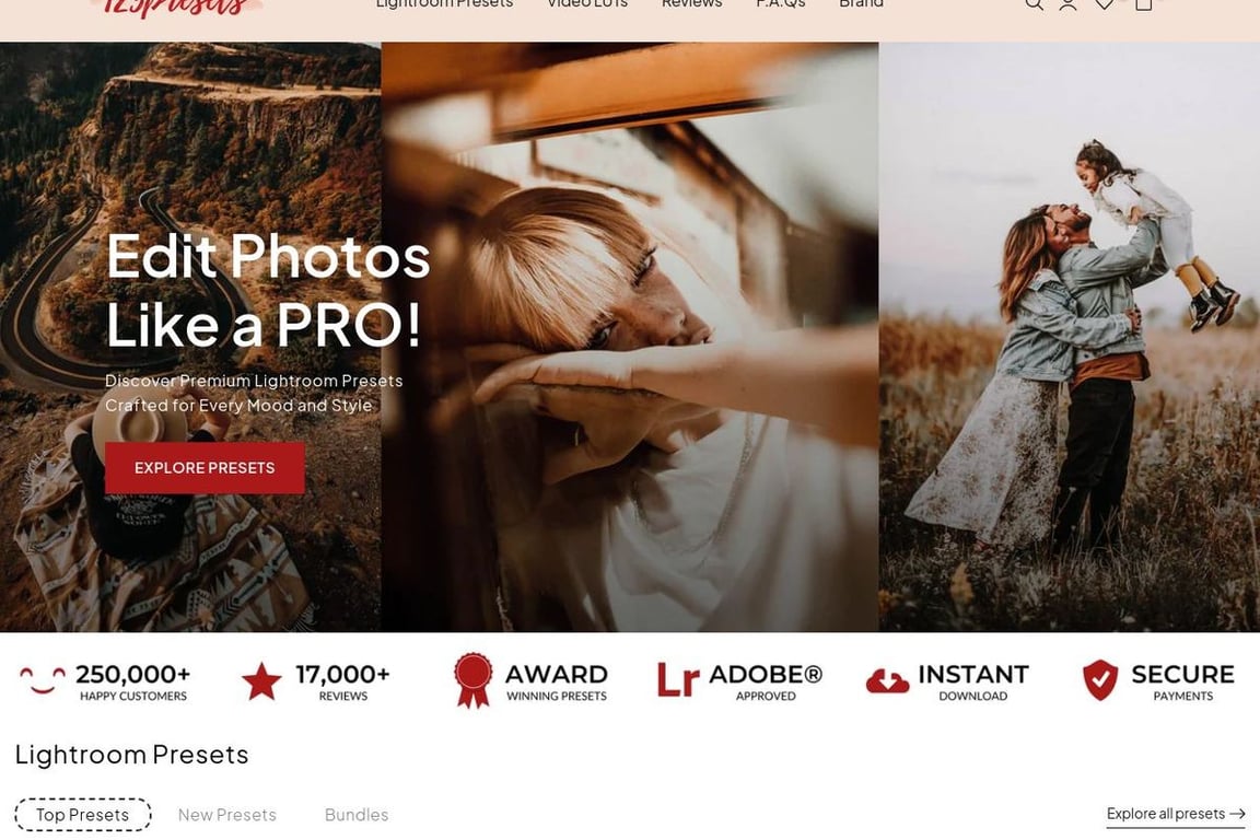 123PRESETS homepage