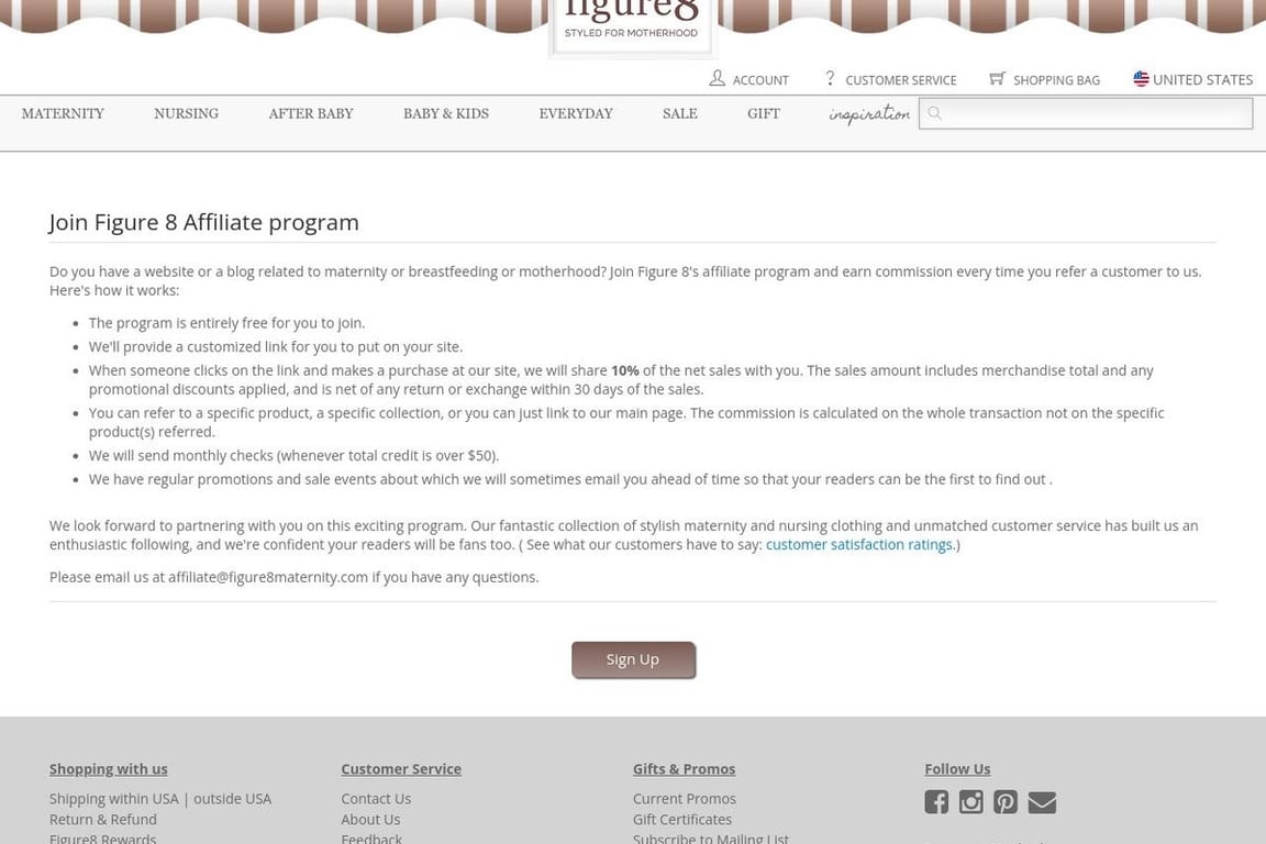 Figure 8 affiliate program signup page