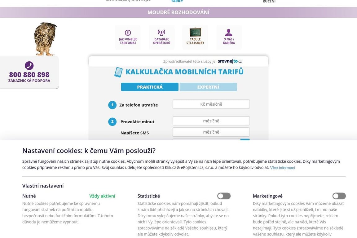 Tarifomat homepage