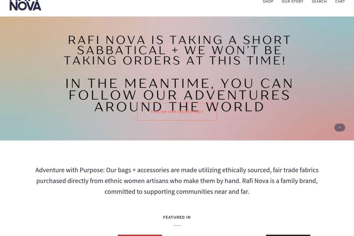 Rafi Nova homepage