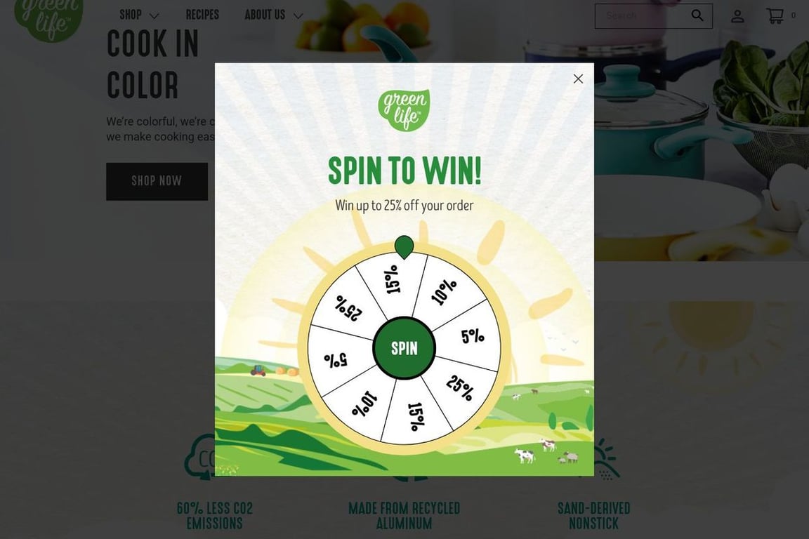 GreenLife homepage