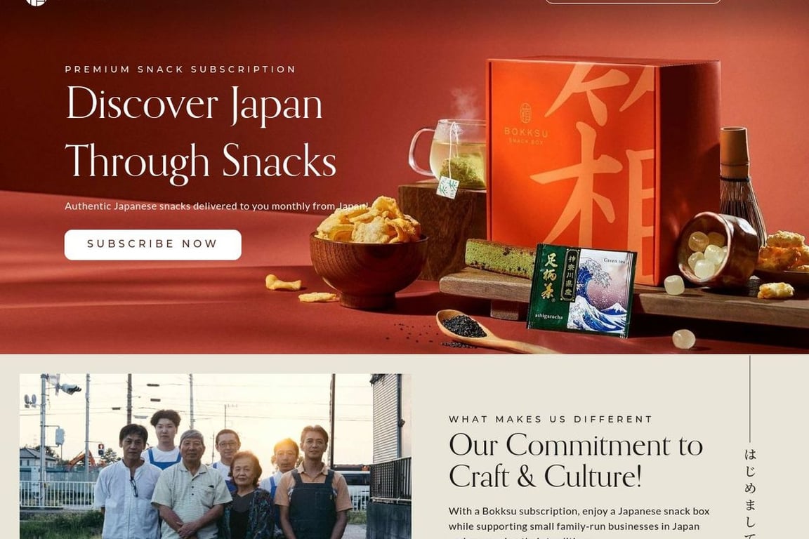 Bokksu homepage