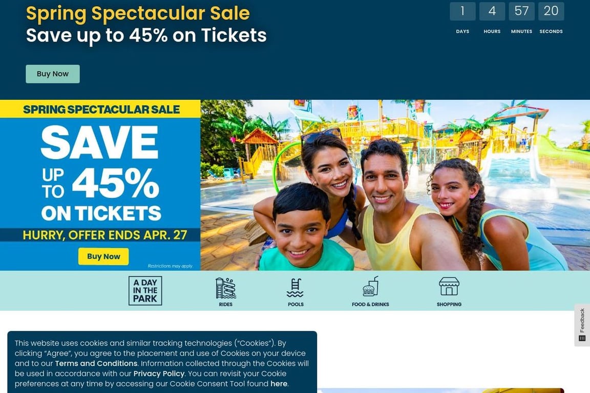 Adventure Island homepage