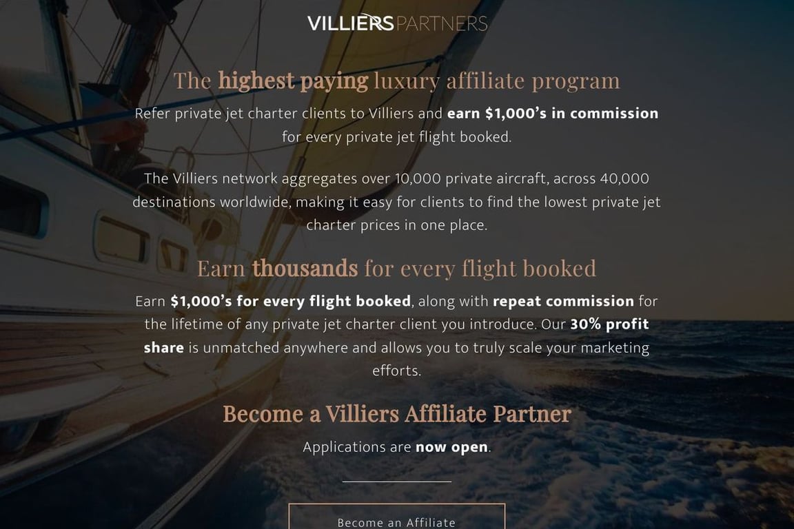 Villiers Affiliate Program Everything You Need to Know (2024)