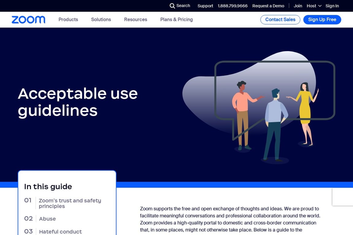 Zoom affiliate program signup page