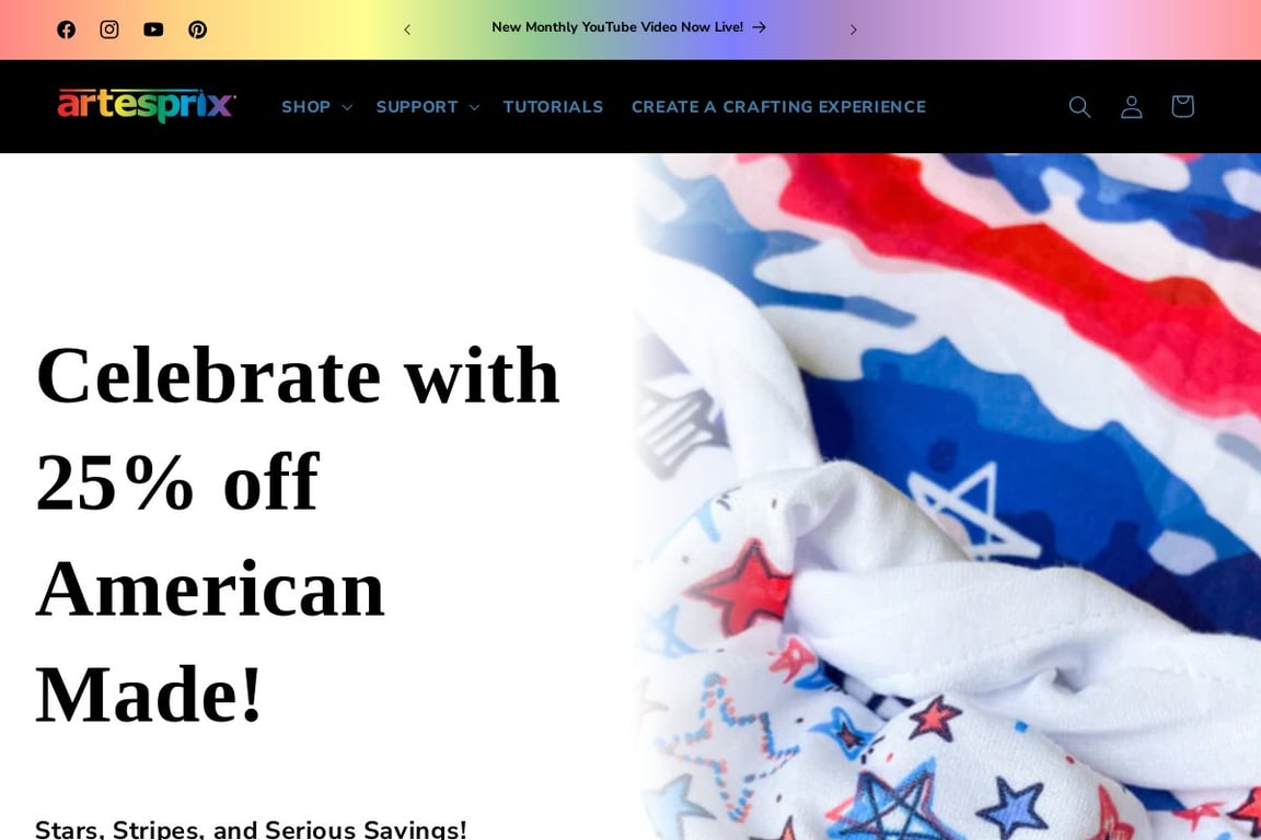 Artesprix Iron-on-Ink homepage