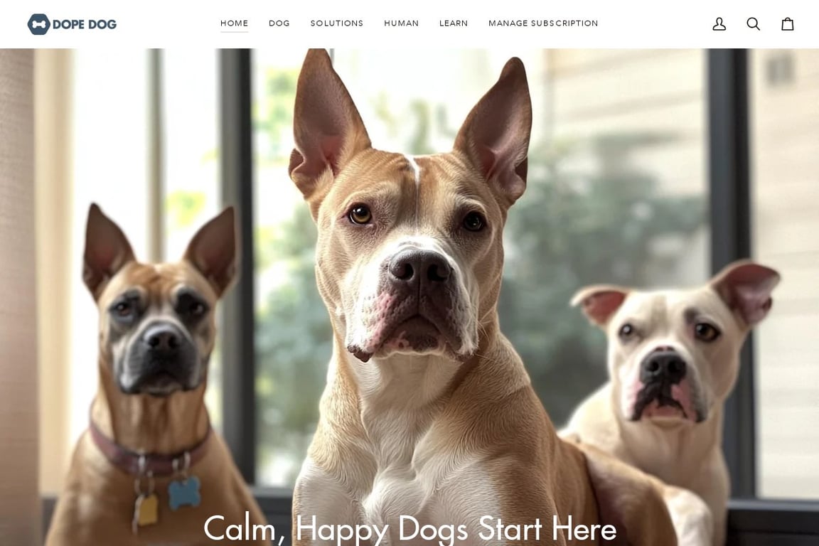 Dope Dog homepage