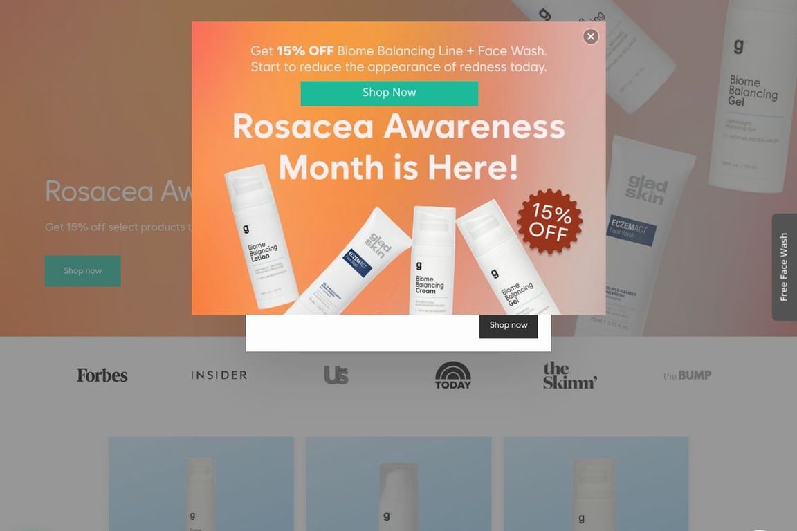 Gladskin homepage