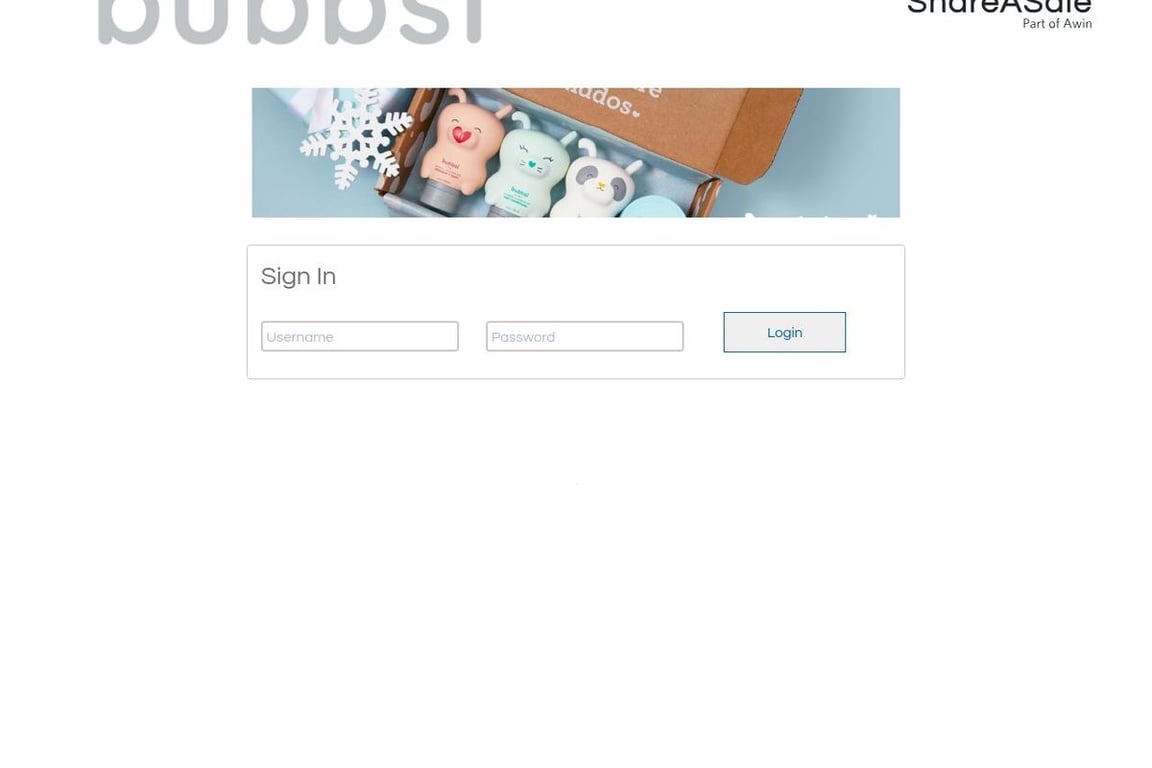 Bubbsi affiliate program signup page