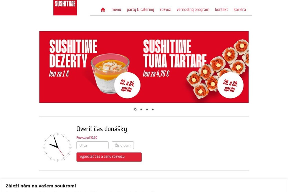Sushitime homepage