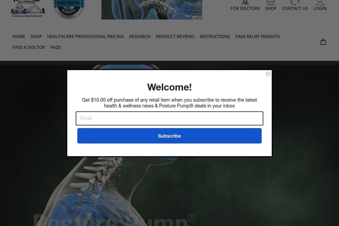 Posture Pro, Inc. homepage
