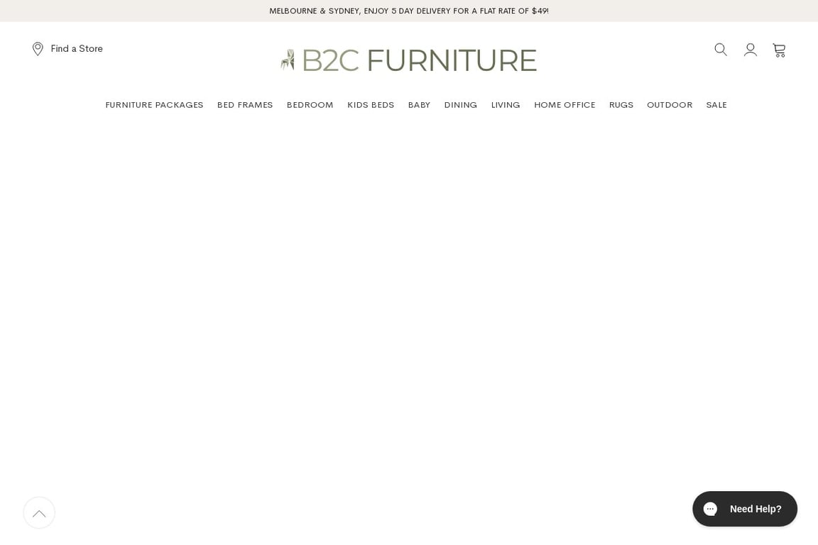 B2C Furniture homepage
