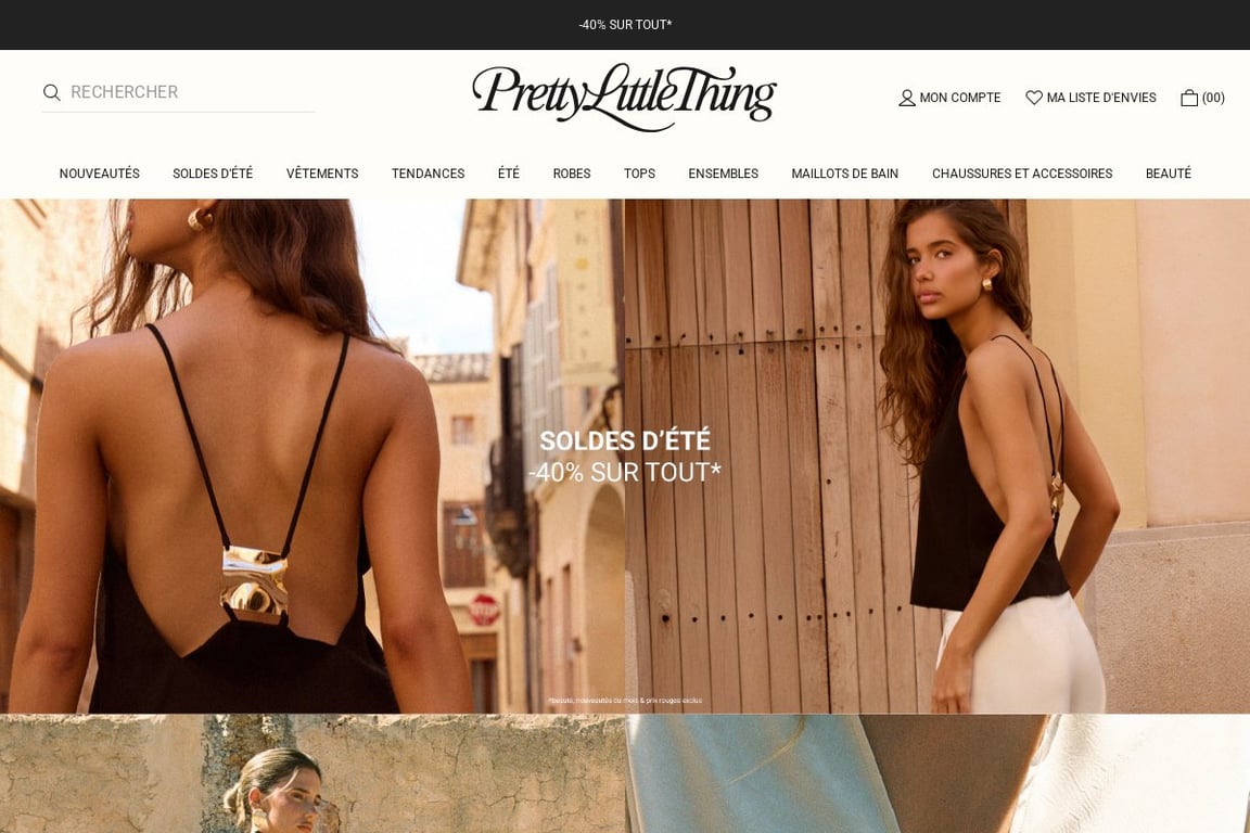 PrettyLittleThing FR homepage