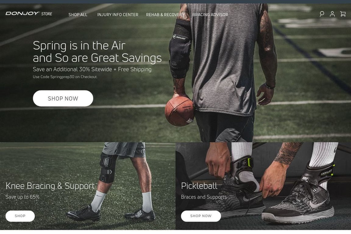 DonJoy Performance homepage