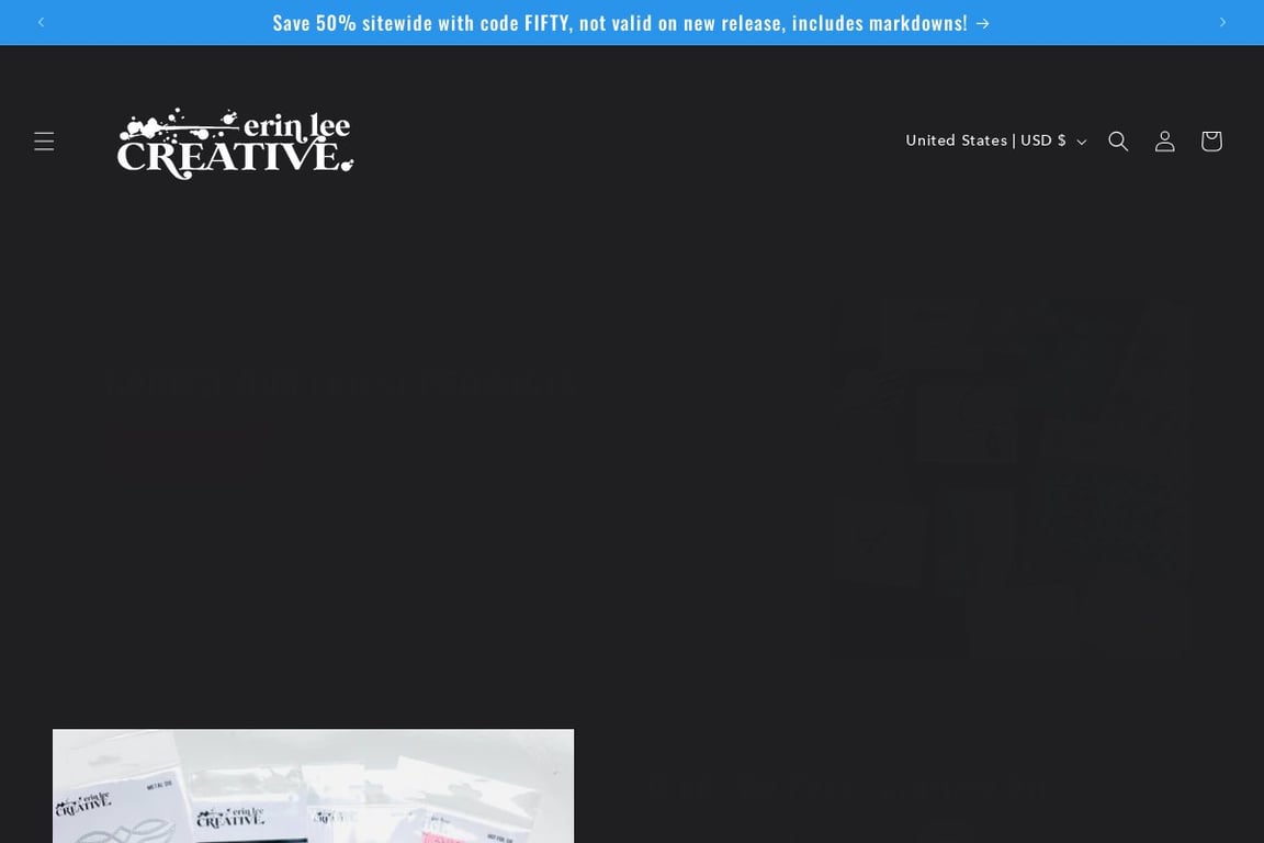 Erin Lee Creative homepage