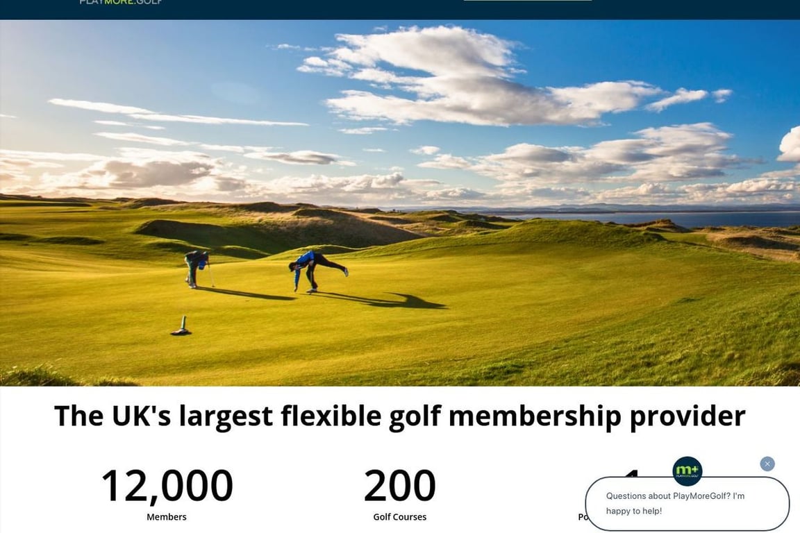 PlayMoreGolf homepage