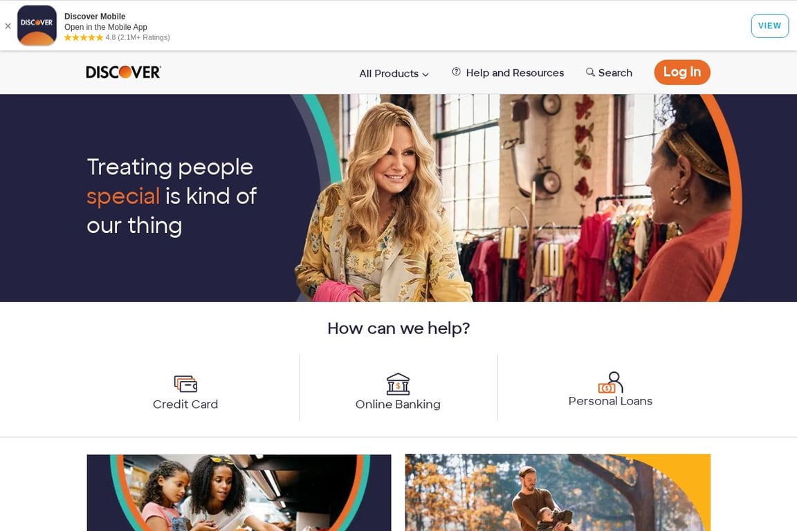 Discover homepage