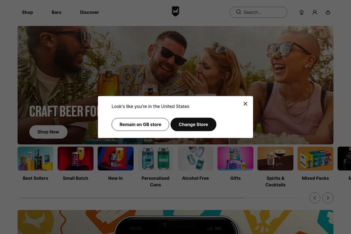 Brewdog homepage
