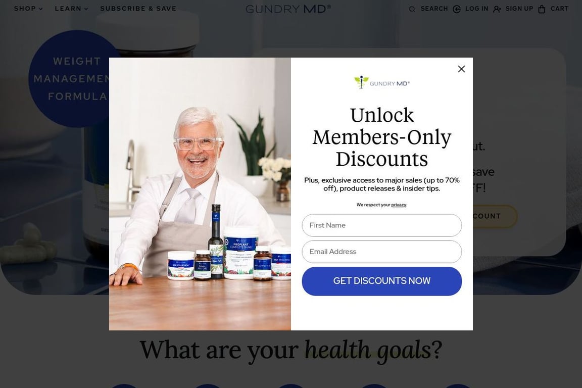 Gundry MD homepage