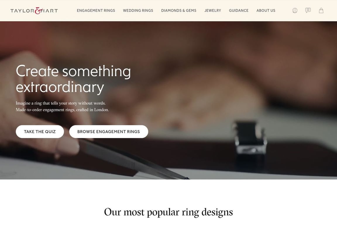 Taylor & Hart homepage