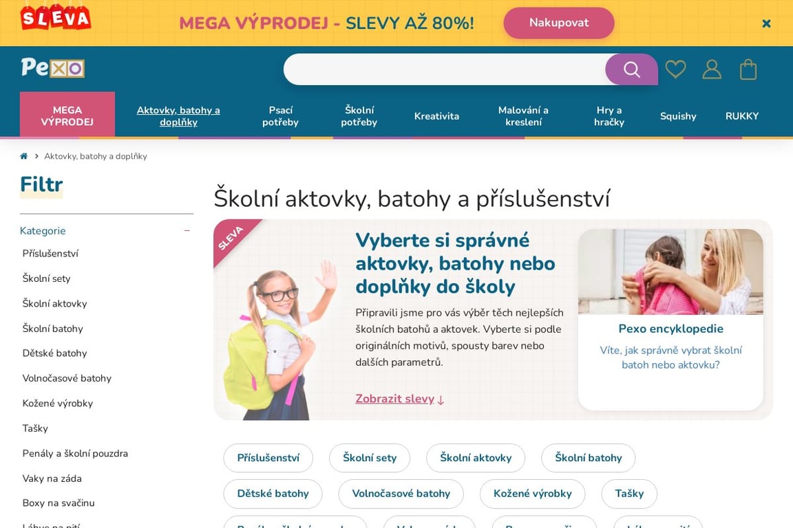 Pexo homepage