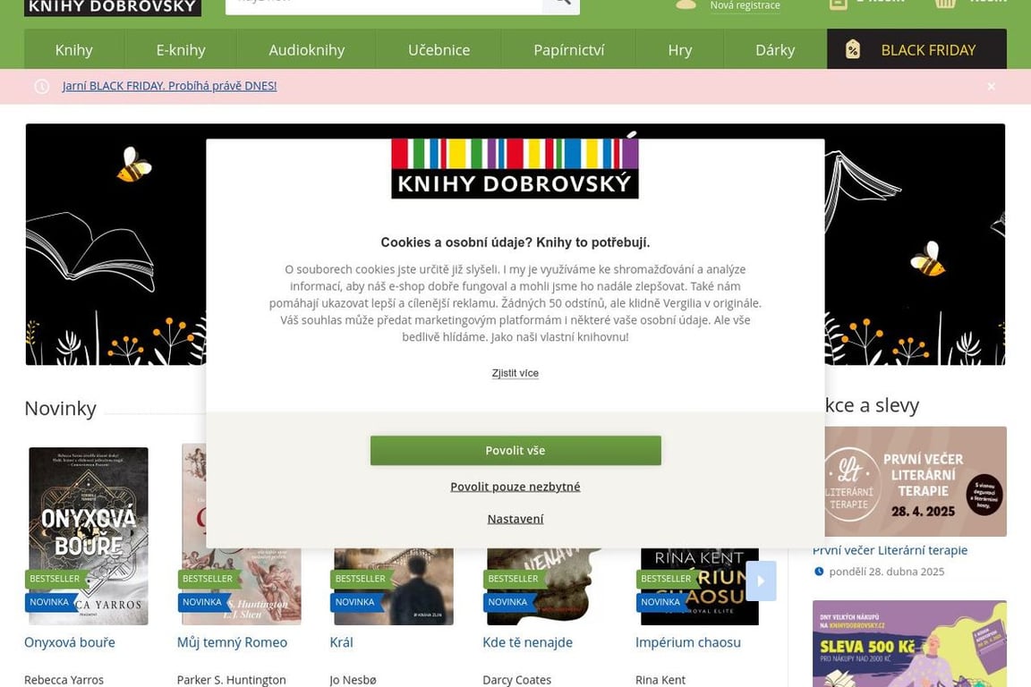 KnihyDobrovsky.cz homepage