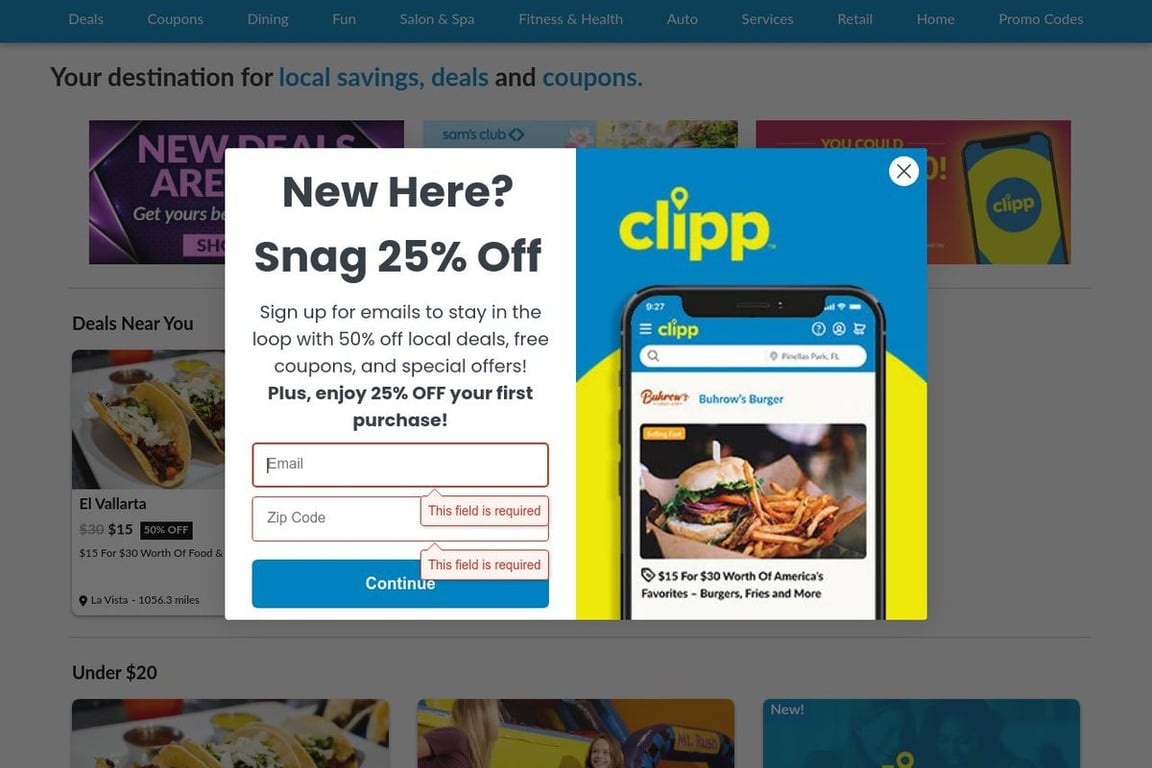 LocalFlavor.com homepage