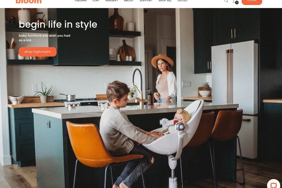 Bloom homepage