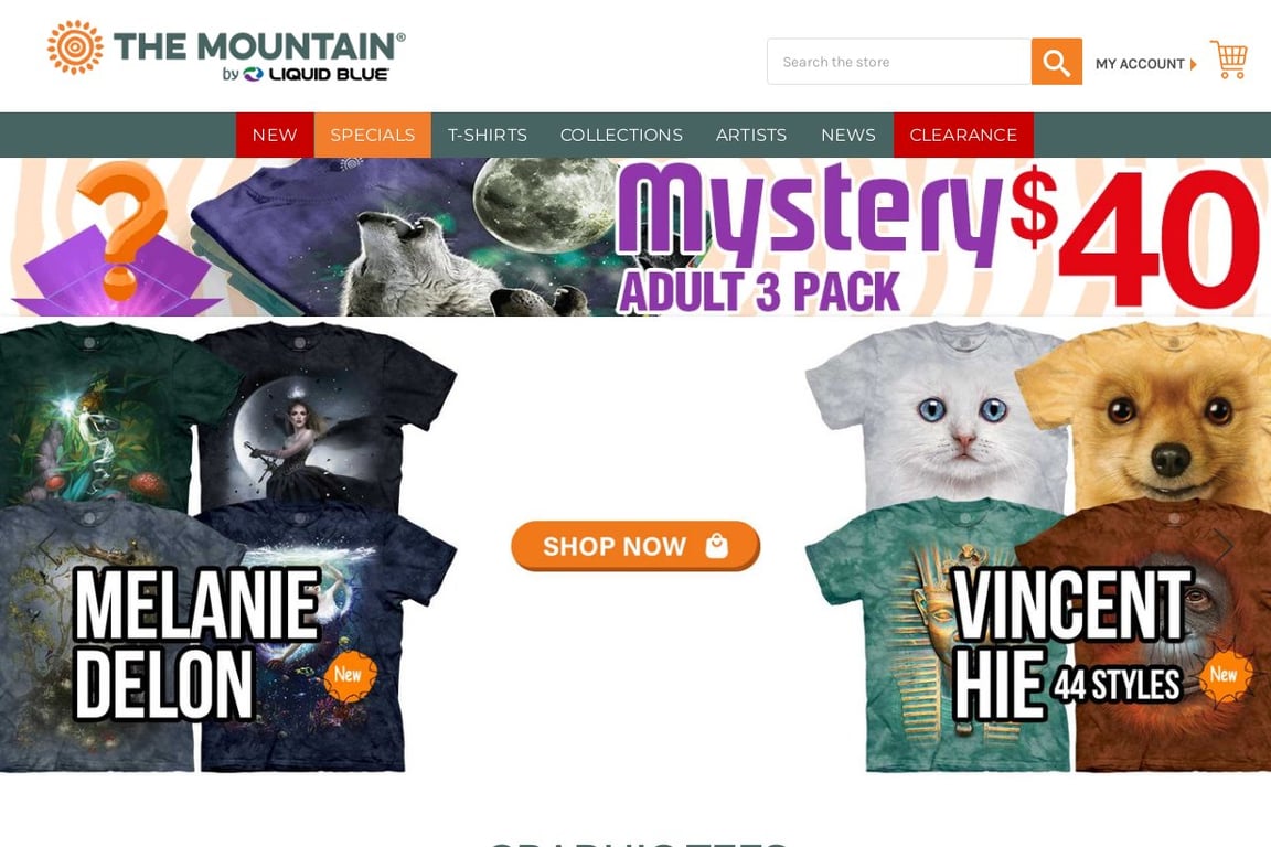 The Mountain homepage