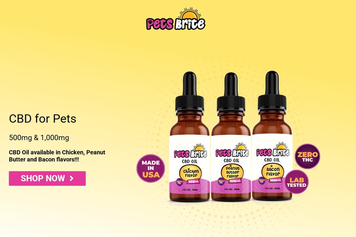 Pets Brite homepage