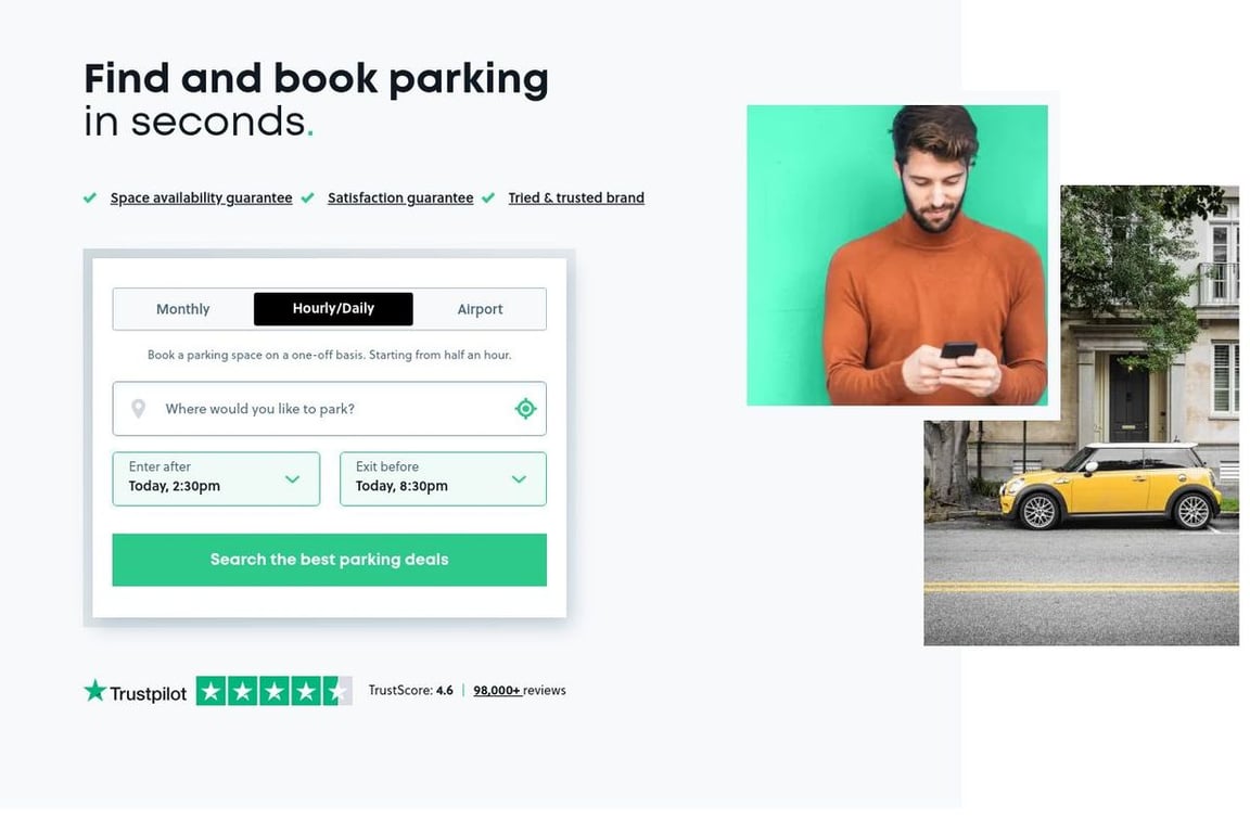 Your Parking Space homepage