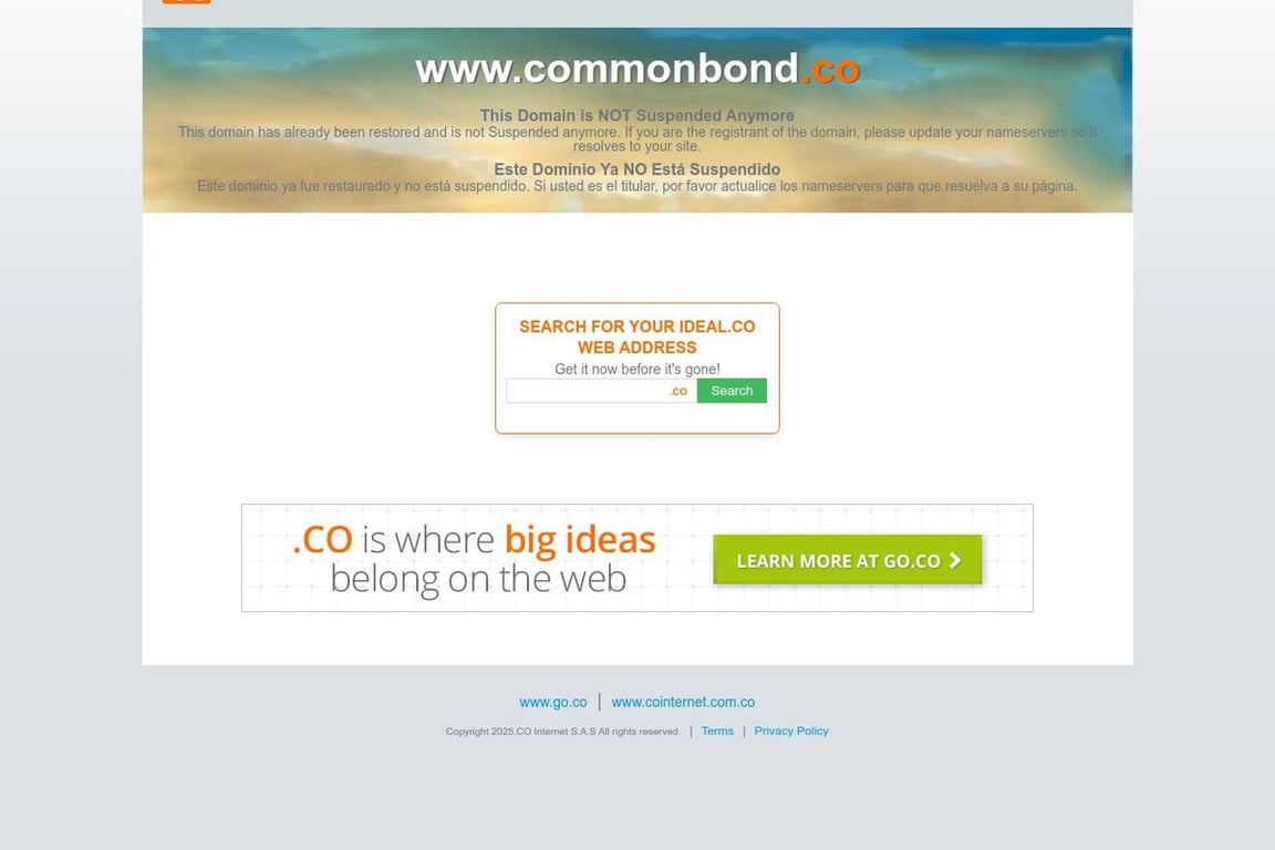 CommonBond homepage