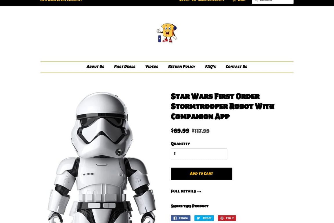 ItsToasty.com homepage