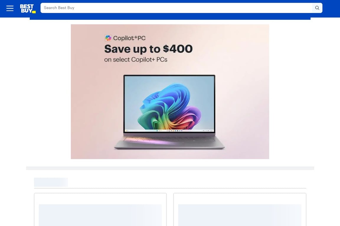 Best Buy homepage