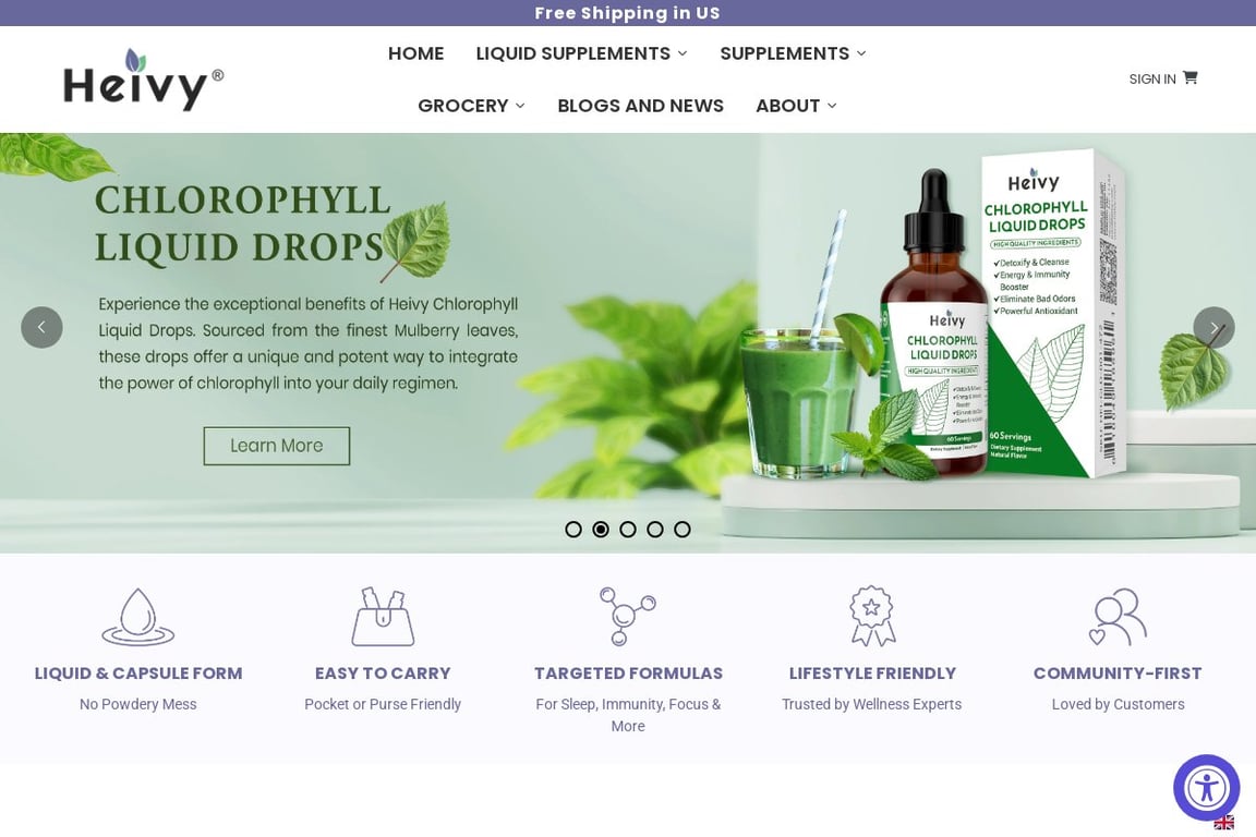 Heivy homepage