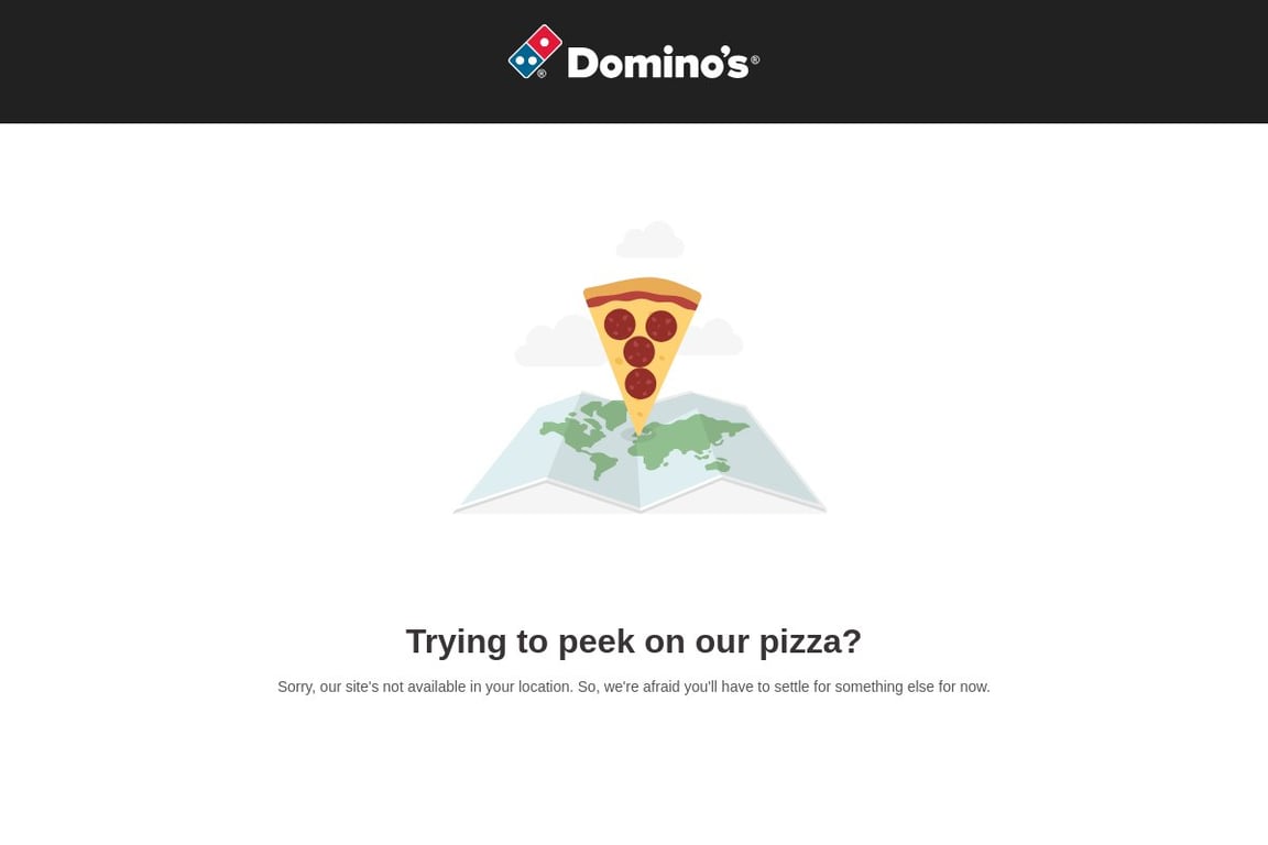 Domino’s homepage
