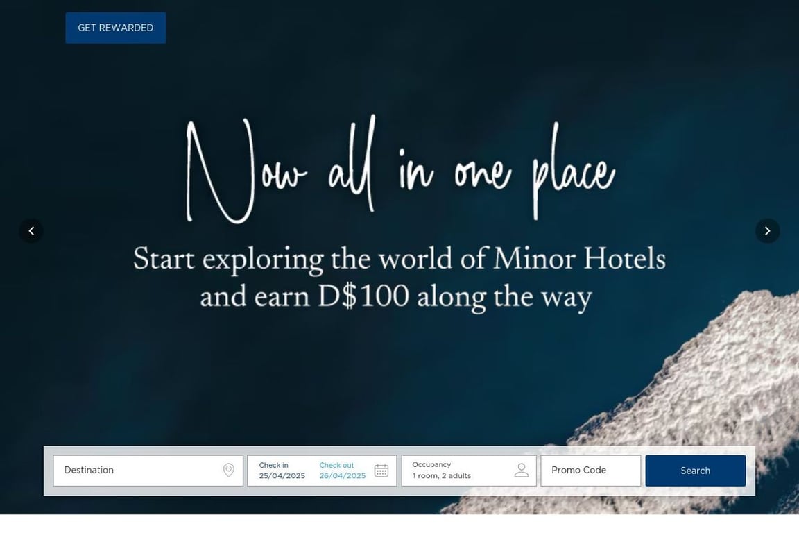 NH Hotels UK homepage