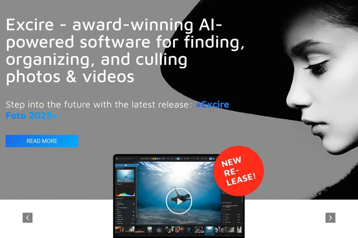 Excire homepage