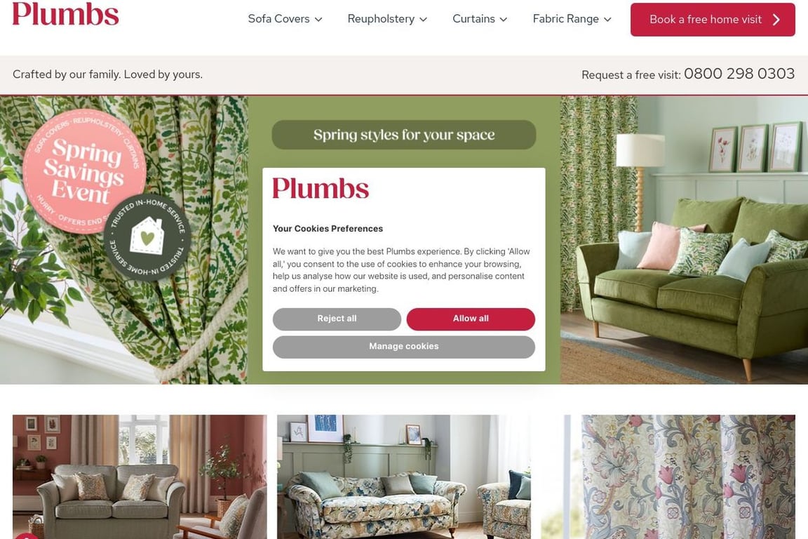Plumbs homepage