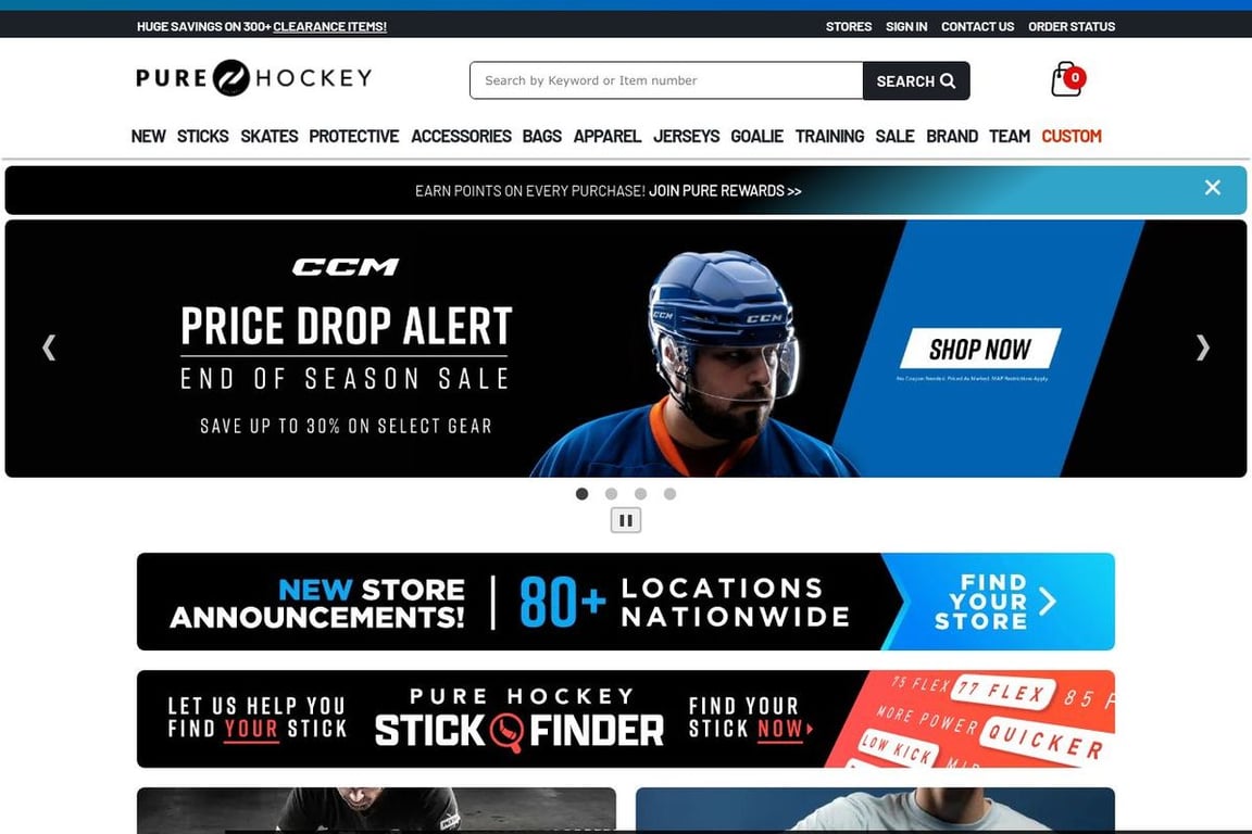 Pure Hockey homepage