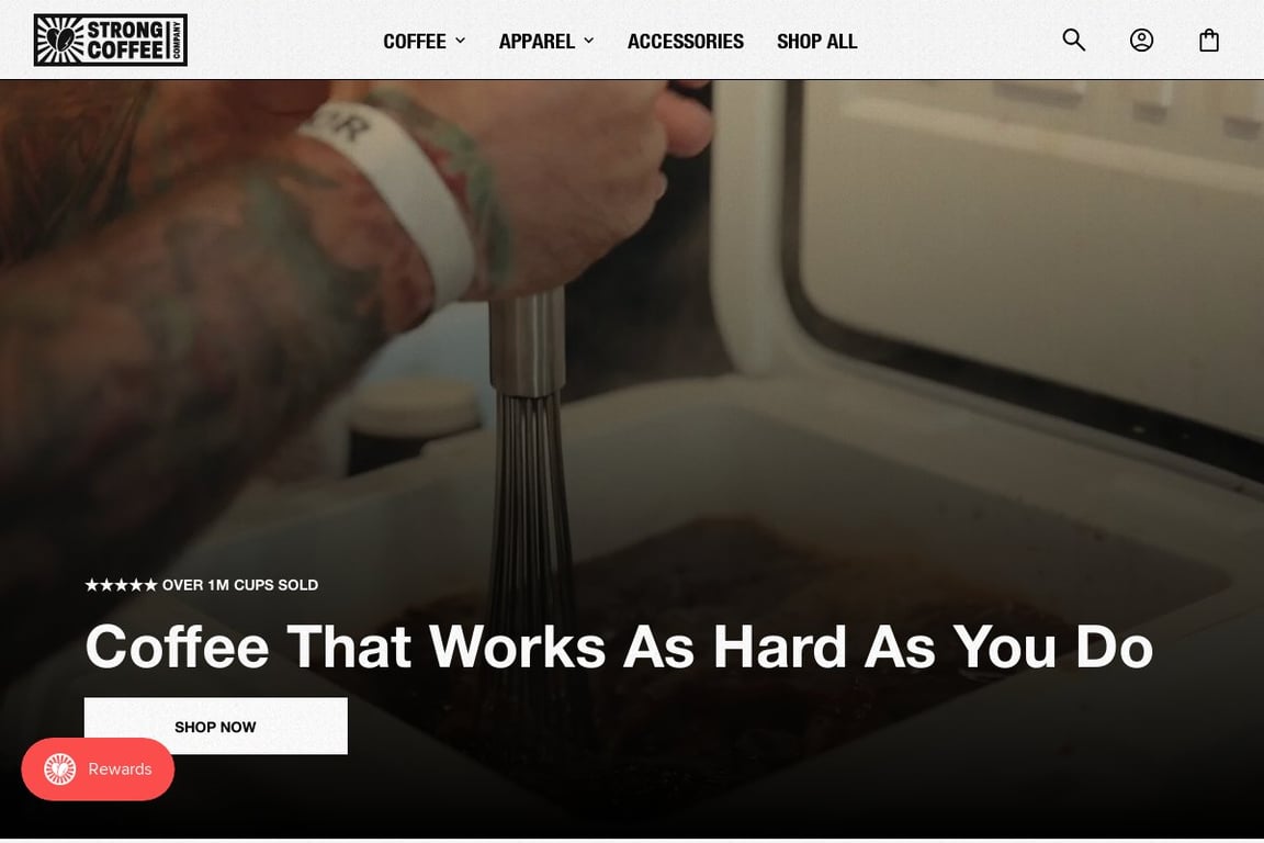 STRONG COFFEE COMPANY homepage
